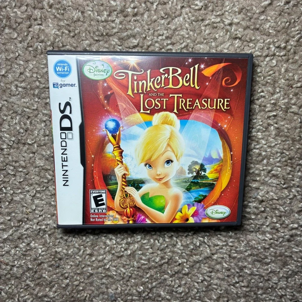 Disney Fairies Tinker Bell and the Lost Treasure Nintendo DS Manual Poster CIB - Picture 1 of 9